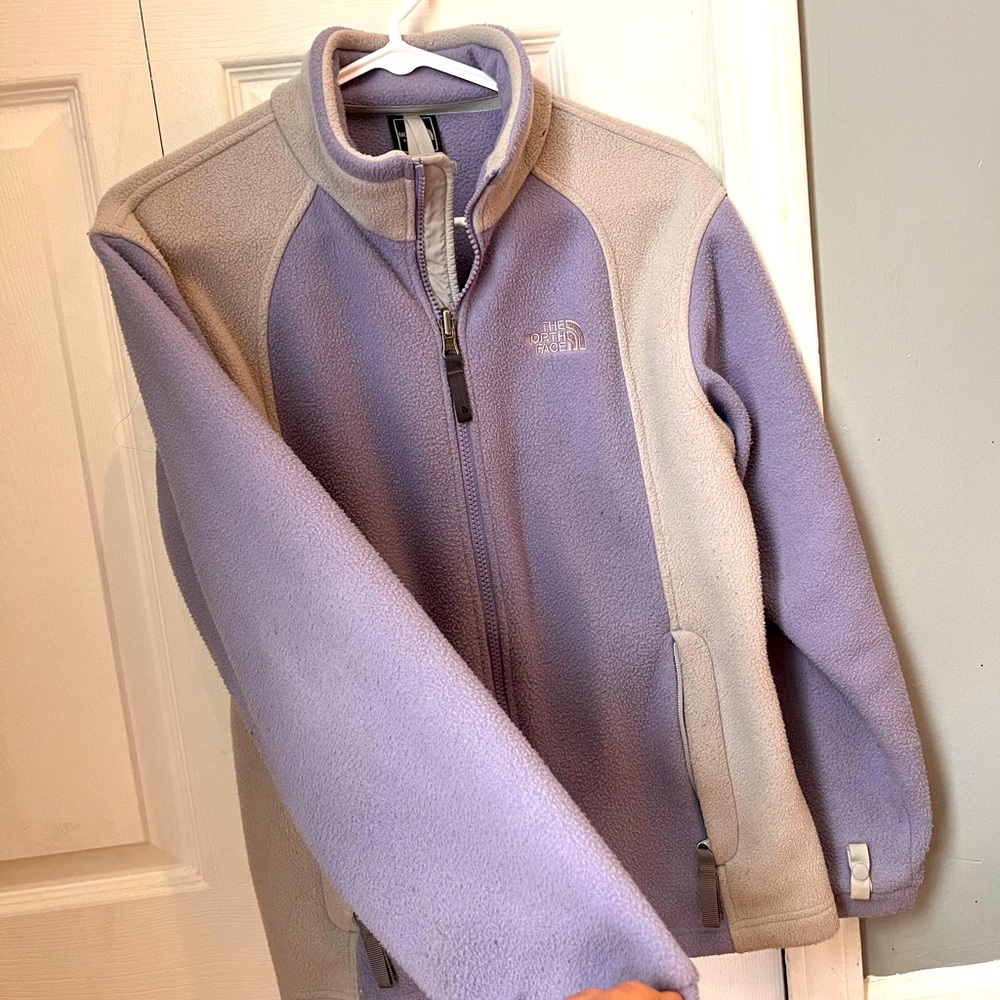 Northface Lavender fleece jacket size Large